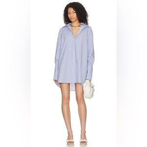 Hallie Shirt Dress in Blue & White
CAMILA COELHO Size Small